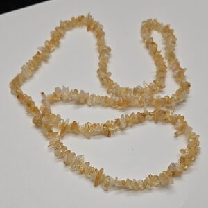 Elegant Citrine Chip Necklace